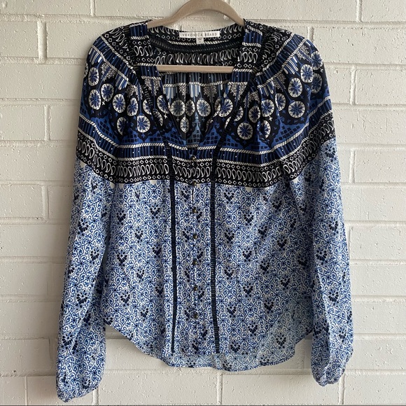 Veronica Beard Crimson Boho Blouse - Picture 3 of 7